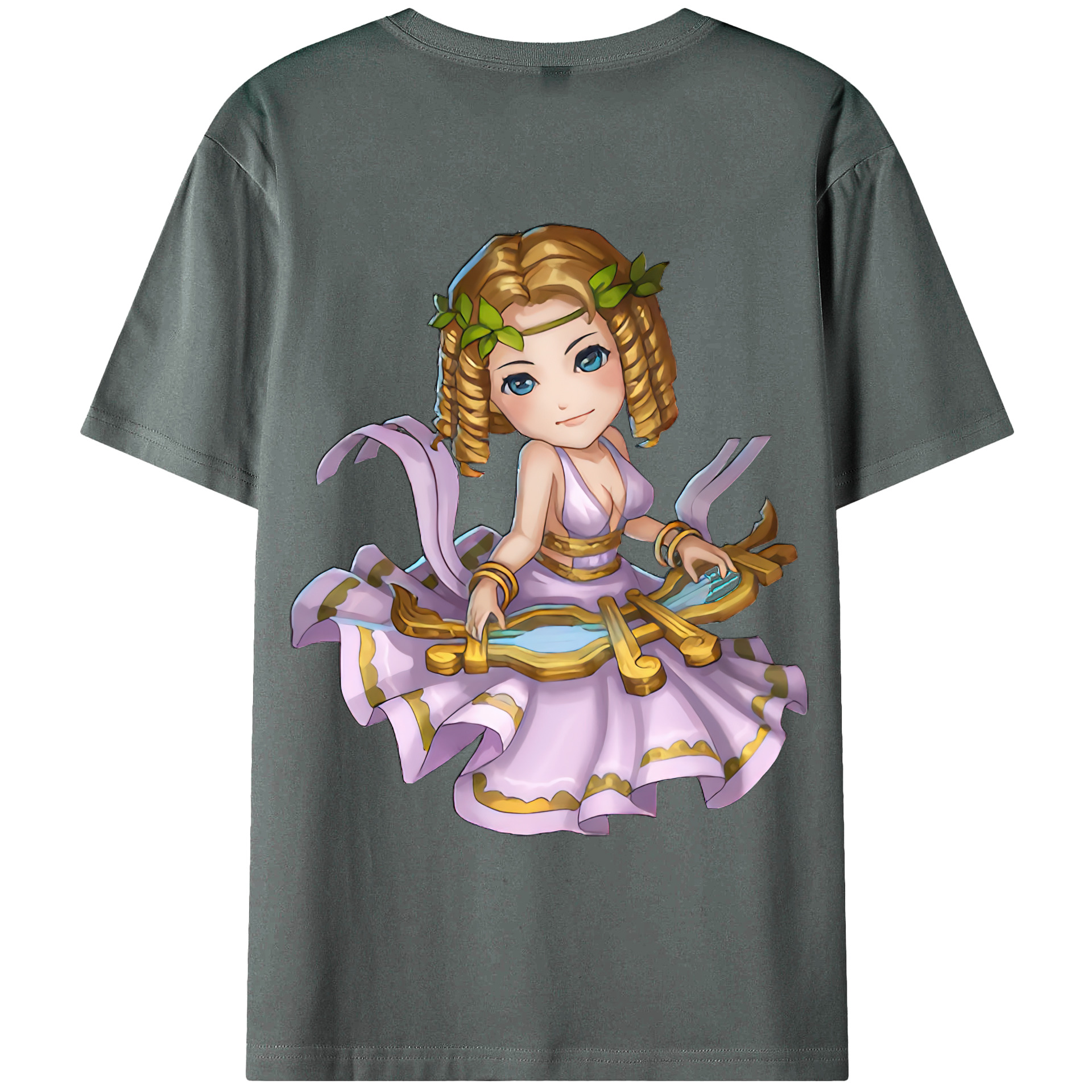（画像用） リーグ・オブ・レジェンド League of Legends LOL 綿100％ メンズ半袖Tシャツ（バックプリント） 通気性